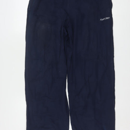 Reebok Men Blue M Track Pants Regular Fit Lightweight Activewear