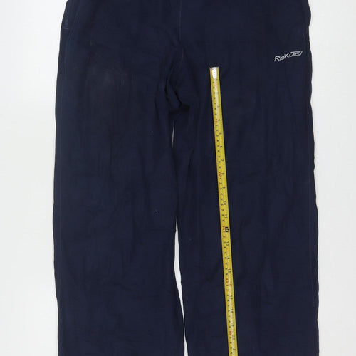 Reebok Men Blue M Track Pants Regular Fit Lightweight Activewear