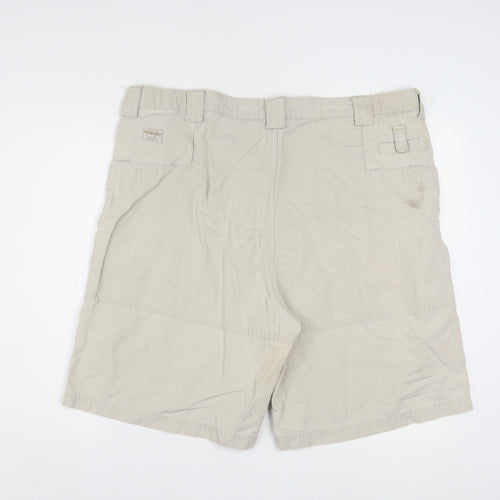 Wrangler Men's Beige Cargo Shorts Size 36 Regular Cotton