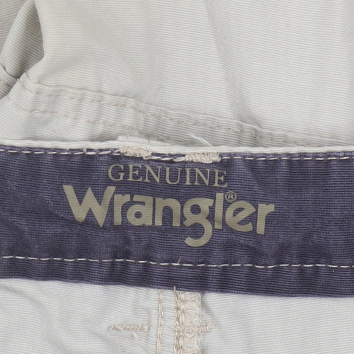 Wrangler Men's Beige Cargo Shorts Size 36 Regular Cotton