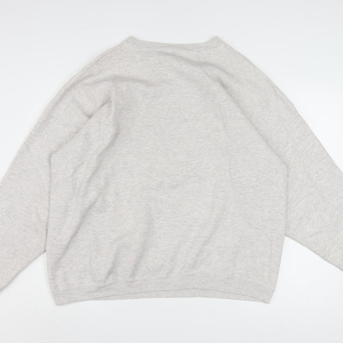 Hanes Women’s Grey Minnie Mouse Pullover Sweatshirt XL