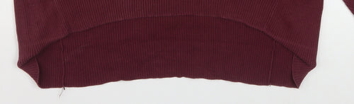 Levi's Men's Red 2XL Half Zip High Neck Cotton Jumper