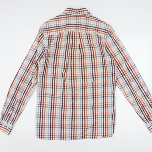 Tommy Hilfiger Men's Multicoloured Check Button-Up Shirt XS Slim Fit