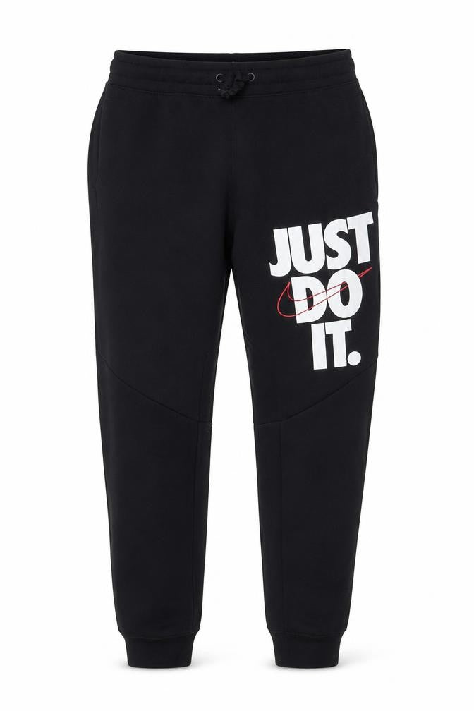 Front view of Nike Men's Black XS Just Do It Jogger Sweatpants
