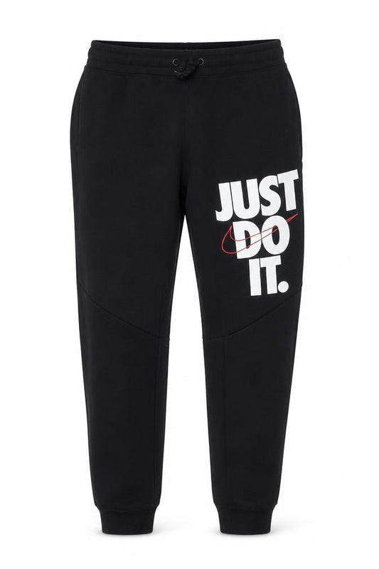 Front view of Nike Men's Black XS Just Do It Jogger Sweatpants