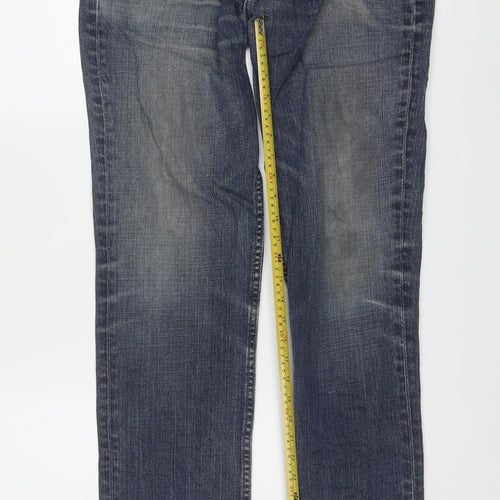 Levi's Men's Blue Straight Leg Jeans W36 L34 Denim Stretch