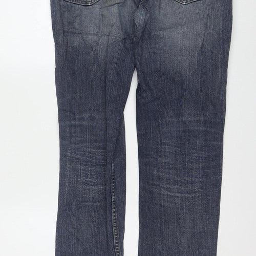Levi's Men's Blue Straight Leg Jeans W36 L34 Denim Stretch