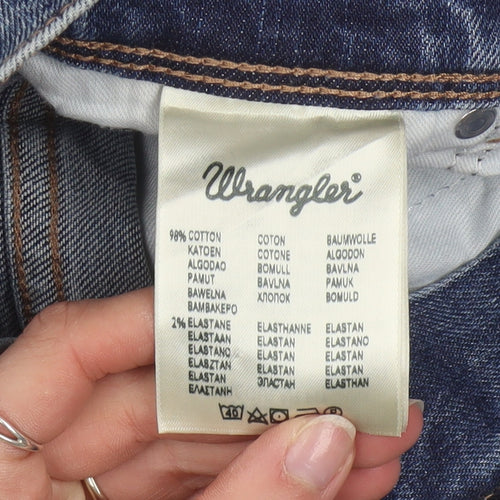 Wrangler Mens Blue Regular Fit Straight Leg Denim Jeans W32 L32