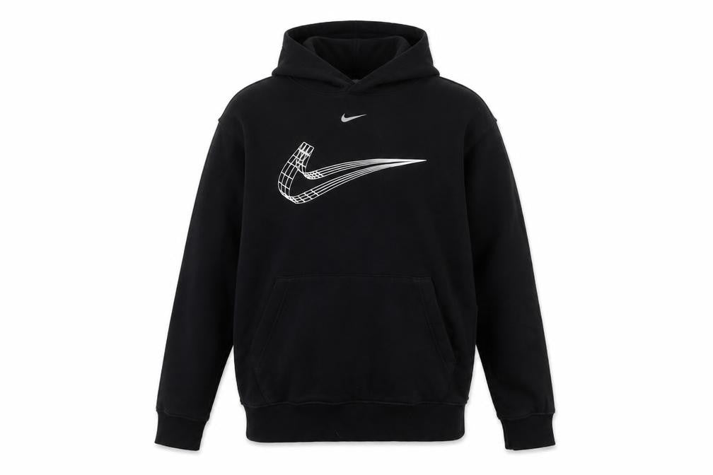Nike Men's Black Pullover Hoodie Small Graphic Swoosh Sports Style