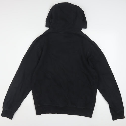 Nike Men's Black Pullover Hoodie Small Graphic Swoosh Sports Style