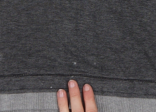 Hugo Boss Men's Grey Cotton Henley Jumper XL Long Sleeve Regular Fit