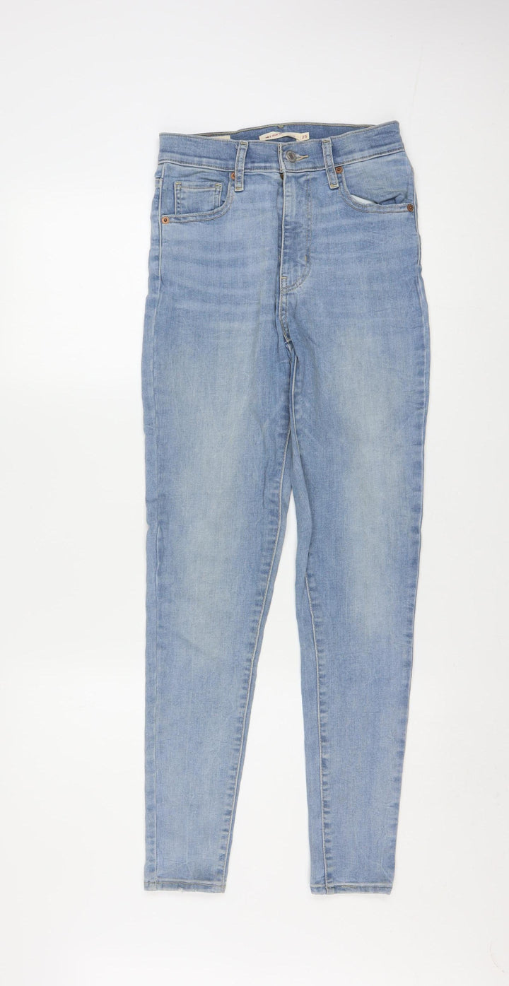 Levi's Women's Blue Mile High Super Skinny Jeans Size 25 High Rise