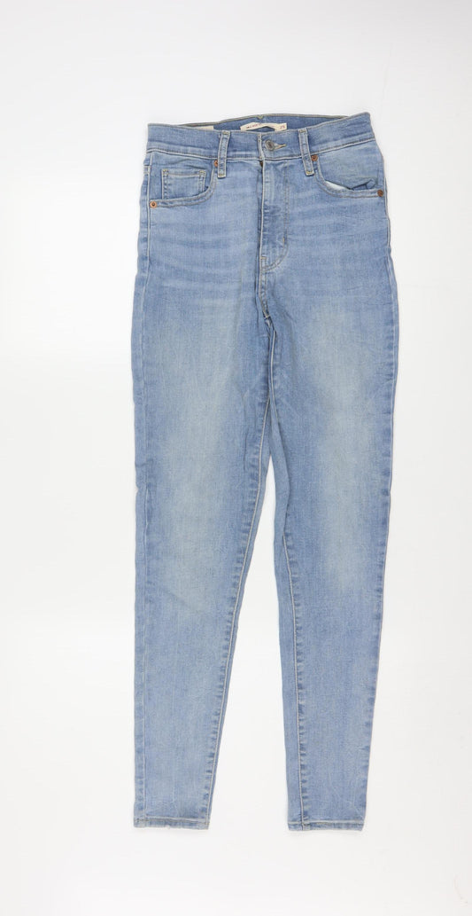 Levi's Women's Blue Mile High Super Skinny Jeans Size 25 High Rise