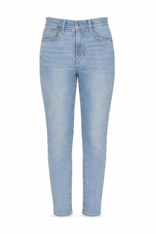 Front view of Levi's Women's Blue Mile High Super Skinny Jeans, size 25, High Rise