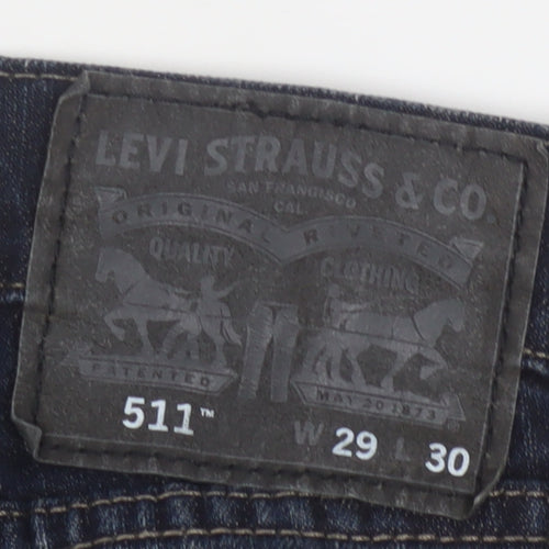 Levi's Men's Blue 511 Slim Fit Straight Leg Jeans W29 L30