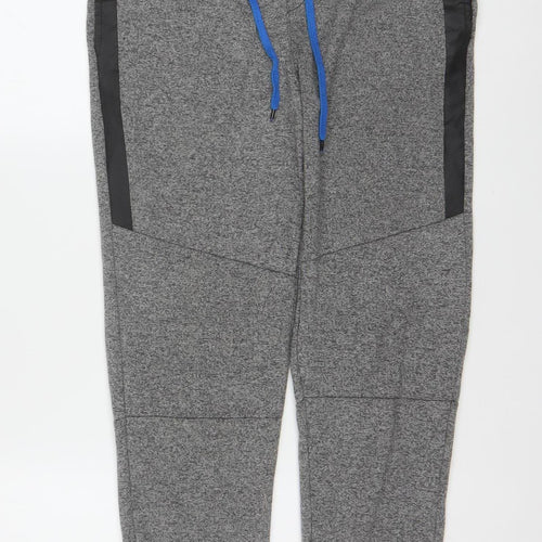 CARBON Men's Grey Jogger Trousers Size S Comfortable Activewear
