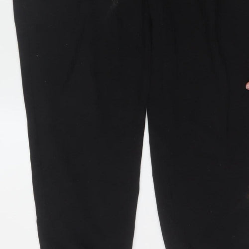 FILA Mens Black Jogger Trousers Size M Regular Fit Cotton Blend
