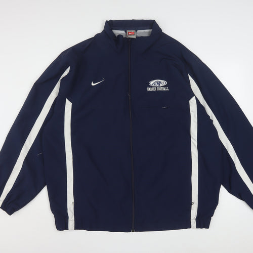 Nike Men's Blue XL Windbreaker Jacket Harper Football