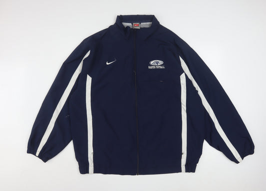 Nike Men's Blue XL Windbreaker Jacket Harper Football