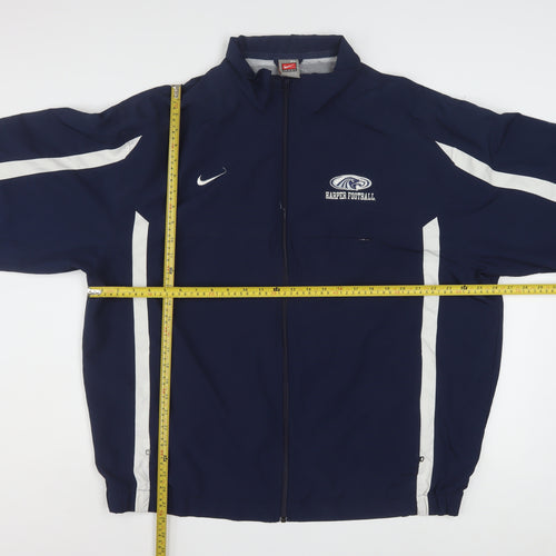 Nike Men's Blue XL Windbreaker Jacket Harper Football