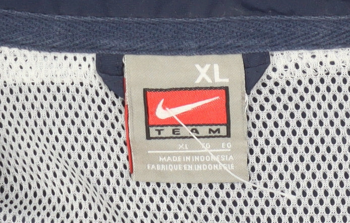 Nike Men's Blue XL Windbreaker Jacket Harper Football