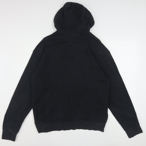 New Balance Men's Black Pullover Hoodie Size S Logo Fleece Sweatshirt