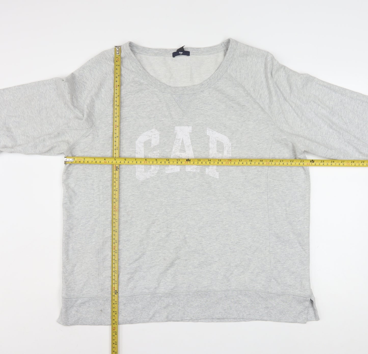 GAP Womens Grey XXL Pullover Sweatshirt Crew Neck Long Sleeve