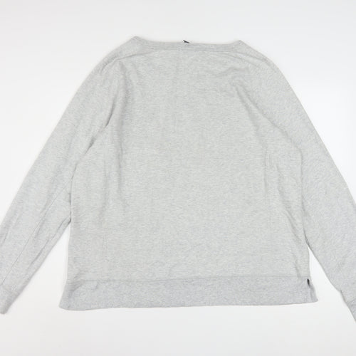 GAP Womens Grey XXL Pullover Sweatshirt Crew Neck Long Sleeve