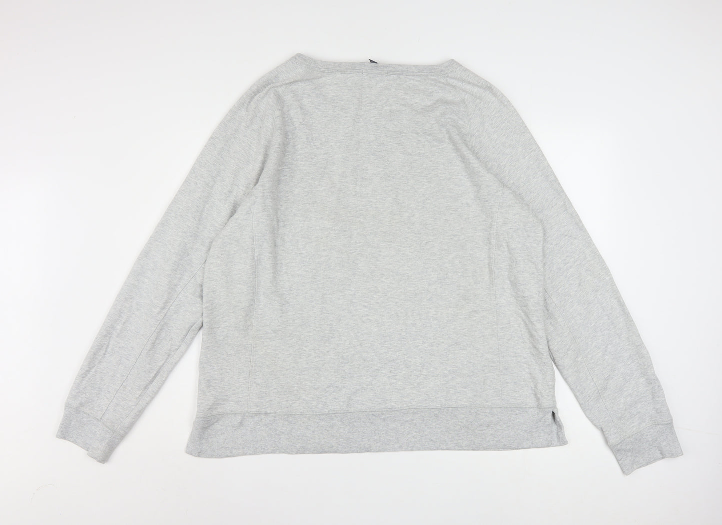 GAP Womens Grey XXL Pullover Sweatshirt Crew Neck Long Sleeve