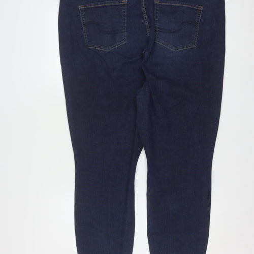 Levi Strauss Men's Blue 37x30 Slim Fit Dark Wash Denim Jeans