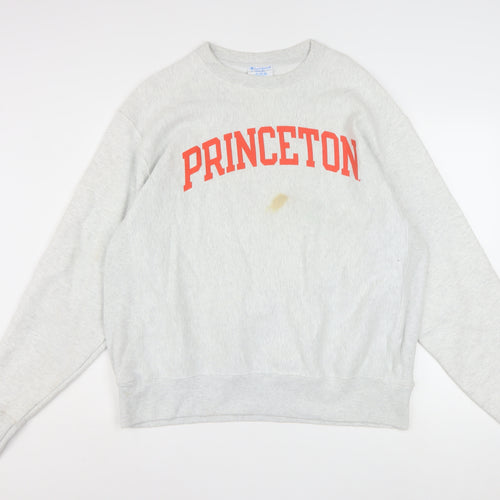 Champion Princeton Grey Reverse Weave Womens Large Sweatshirt
