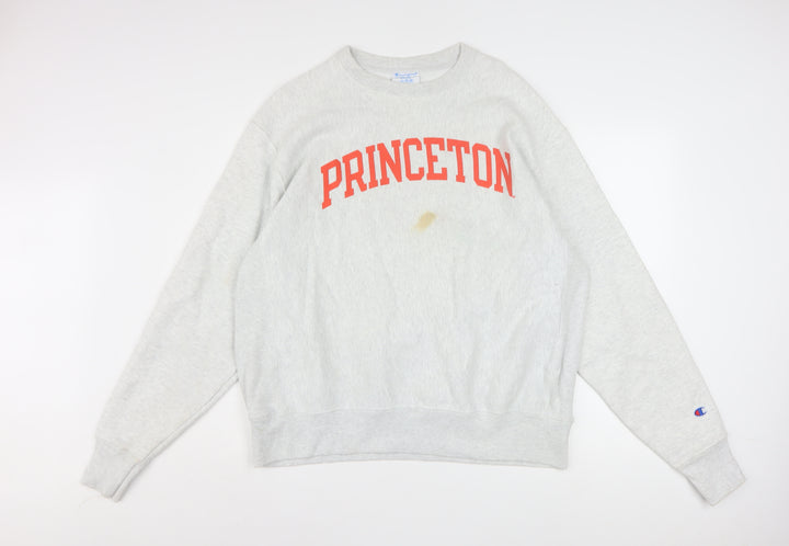 Champion Princeton Grey Reverse Weave Womens Large Sweatshirt