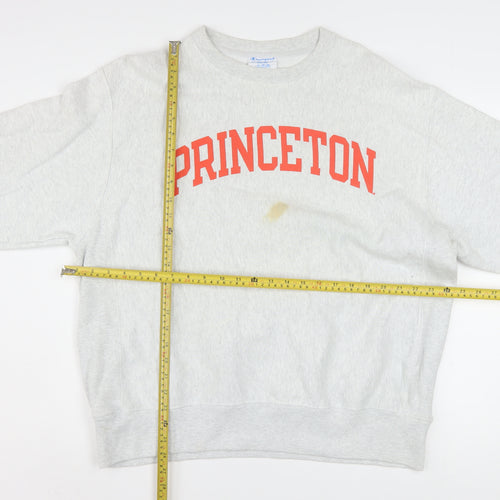 Champion Princeton Grey Reverse Weave Womens Large Sweatshirt