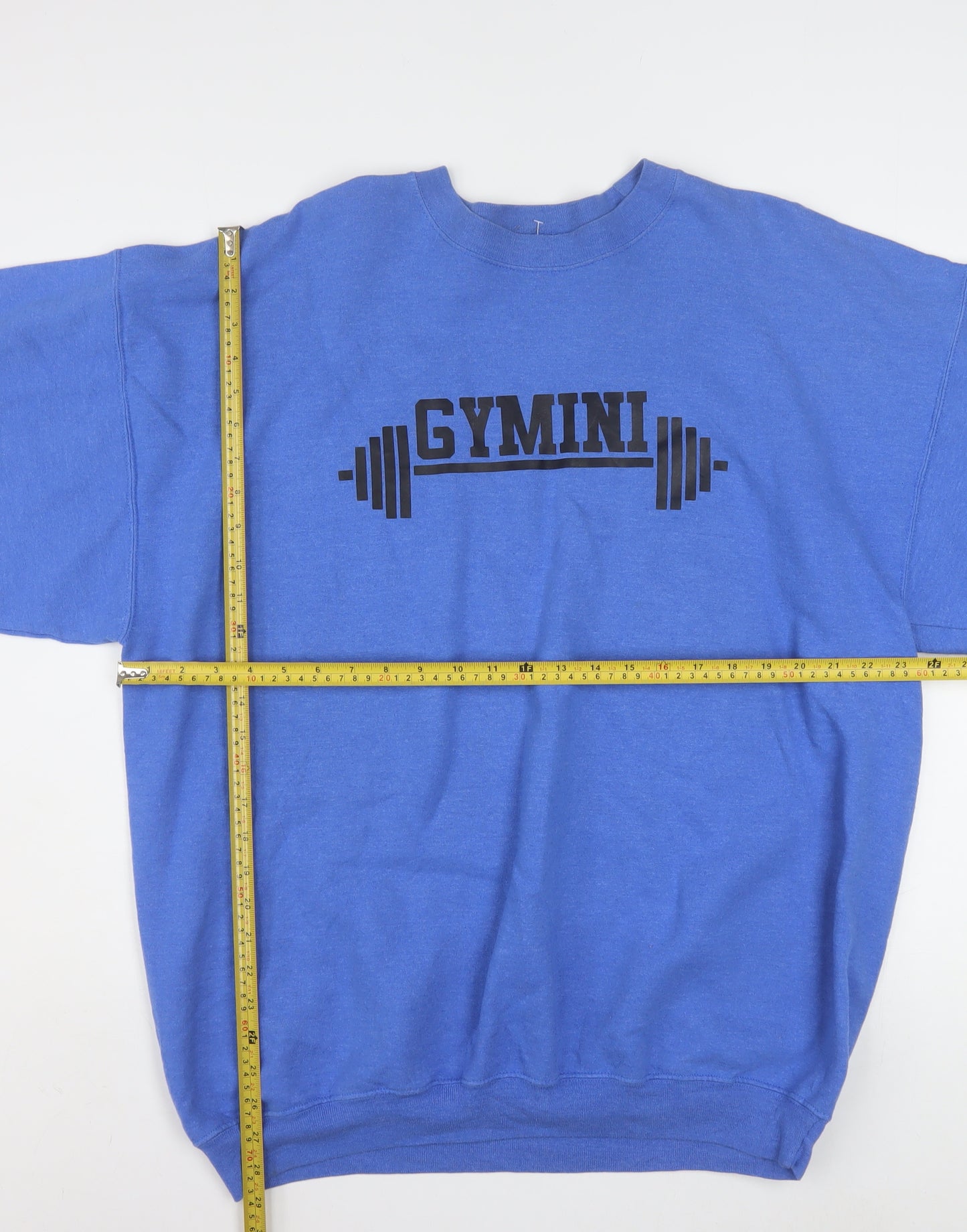 Port and Company Mens Blue XL Pullover Gym Graphic Sweatshirt