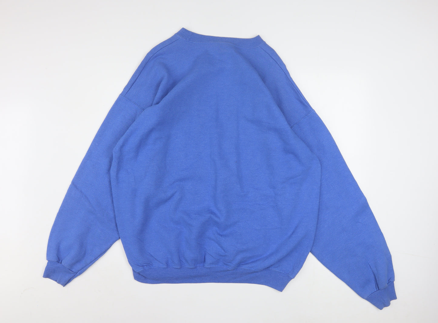 Port and Company Mens Blue XL Pullover Gym Graphic Sweatshirt