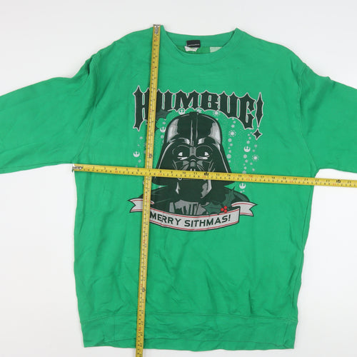 Star Wars Men’s Green Darth Vader Christmas Sweatshirt L