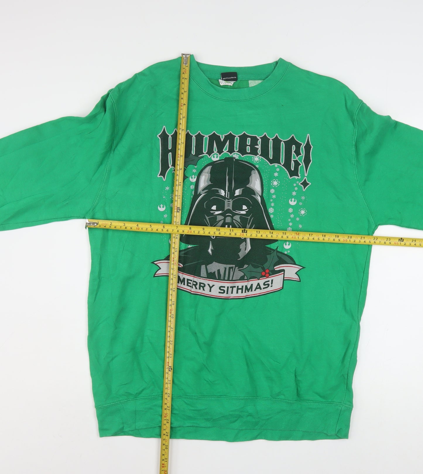 Star Wars Men’s Green Darth Vader Christmas Sweatshirt L