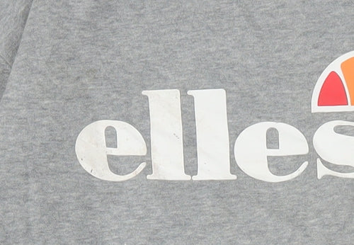 Ellesse Womens Grey Logo Crew Neck Sweatshirt UK 14