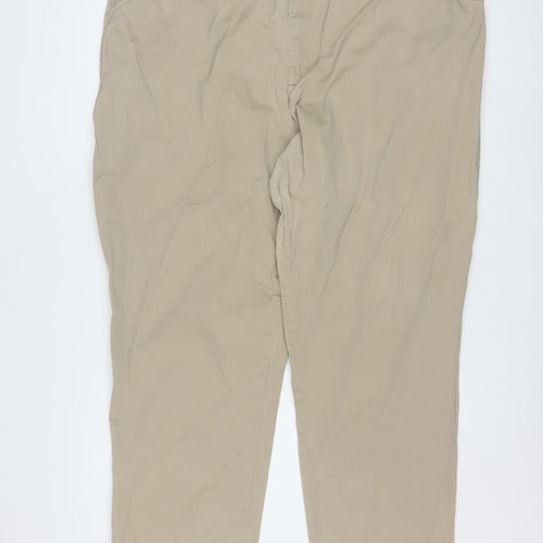 Lee Men's Beige Relaxed Fit Chino Trousers Size 2XL