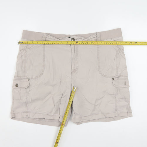 Lee Men Beige Cargo Shorts Relaxed Fit Cotton 22W