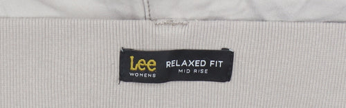 Lee Men Beige Cargo Shorts Relaxed Fit Cotton 22W