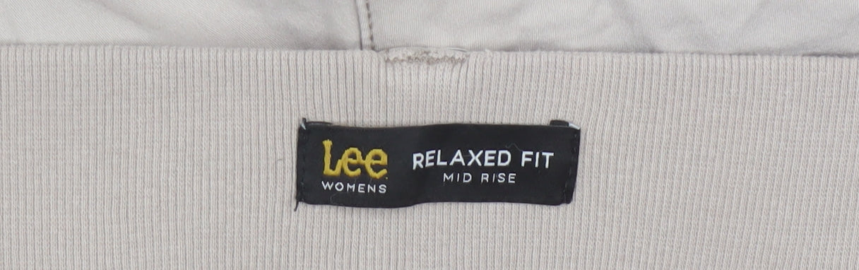 Lee Men Beige Cargo Shorts Relaxed Fit Cotton 22W