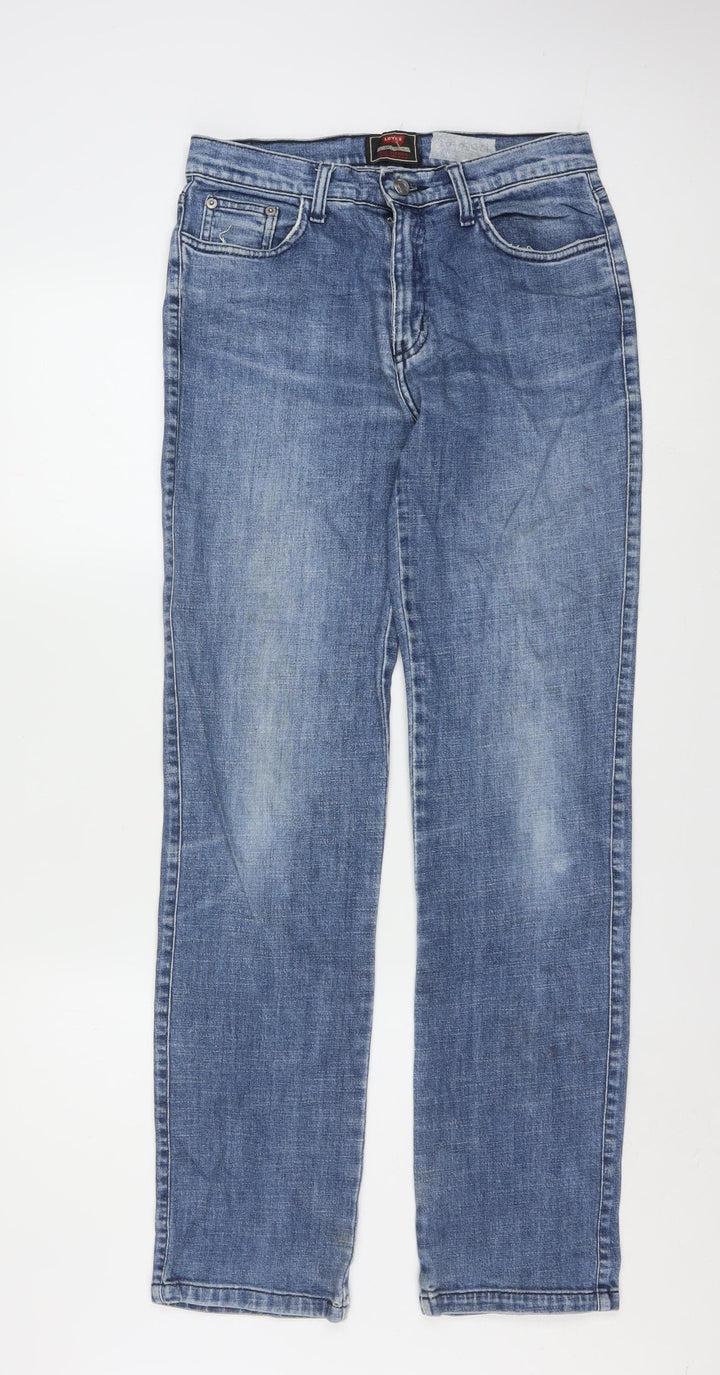 Levi's Men's Blue 38 Regular Fit Straight Leg Denim Jeans