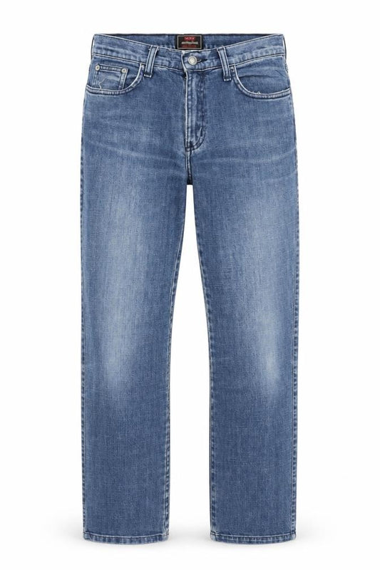Levi's Men's Blue 38 Regular Fit Straight Leg Denim Jeans