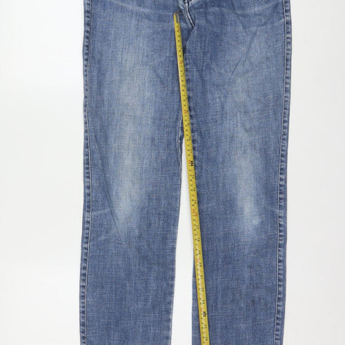 Levi's Men's Blue 38 Regular Fit Straight Leg Denim Jeans