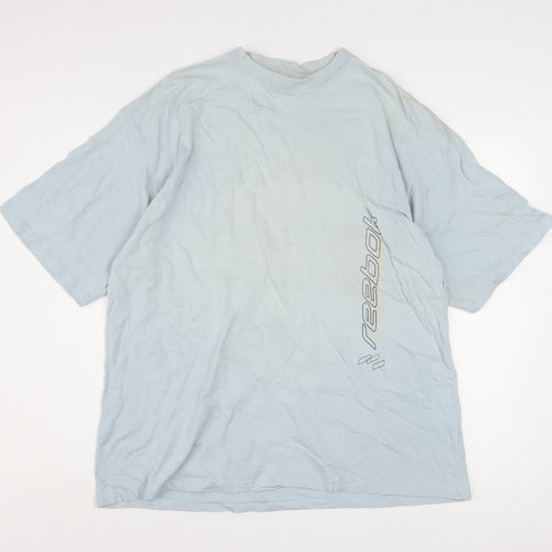 Reebok Men's Blue XL Crew Neck Sports T-Shirt