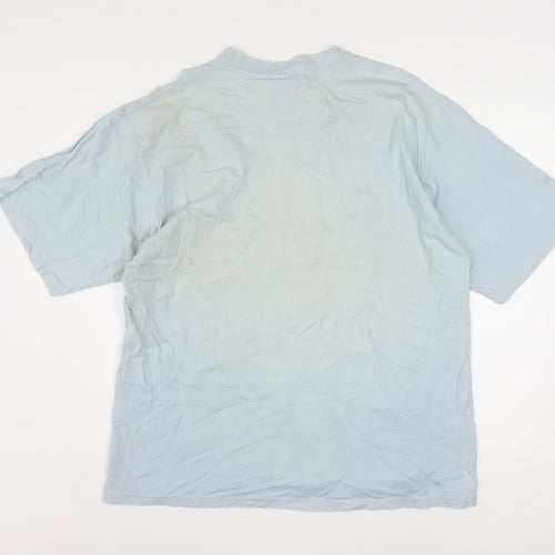 Reebok Men's Blue XL Crew Neck Sports T-Shirt