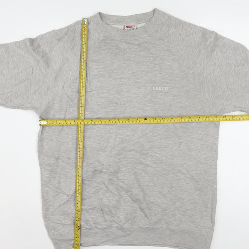 Levi's Men's Grey Regular Fit Crew Neck Pullover Sweatshirt Size L