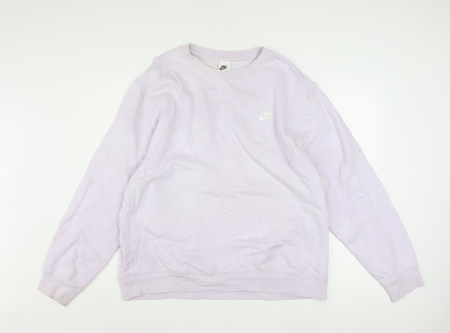 Nike Women’s Lilac Crew Neck Pullover Sweatshirt Size L