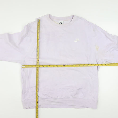 Nike Women’s Lilac Crew Neck Pullover Sweatshirt Size L